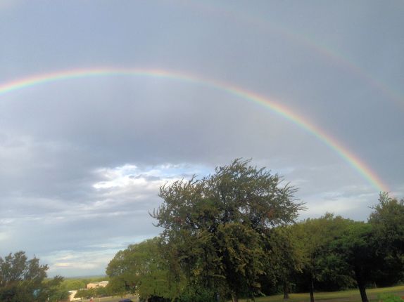 Double Rainbow Near Farm Bureau 8-29-2014